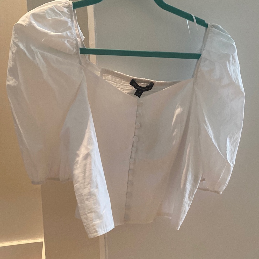 🔥NWT banana republic puff sleeve top🔥